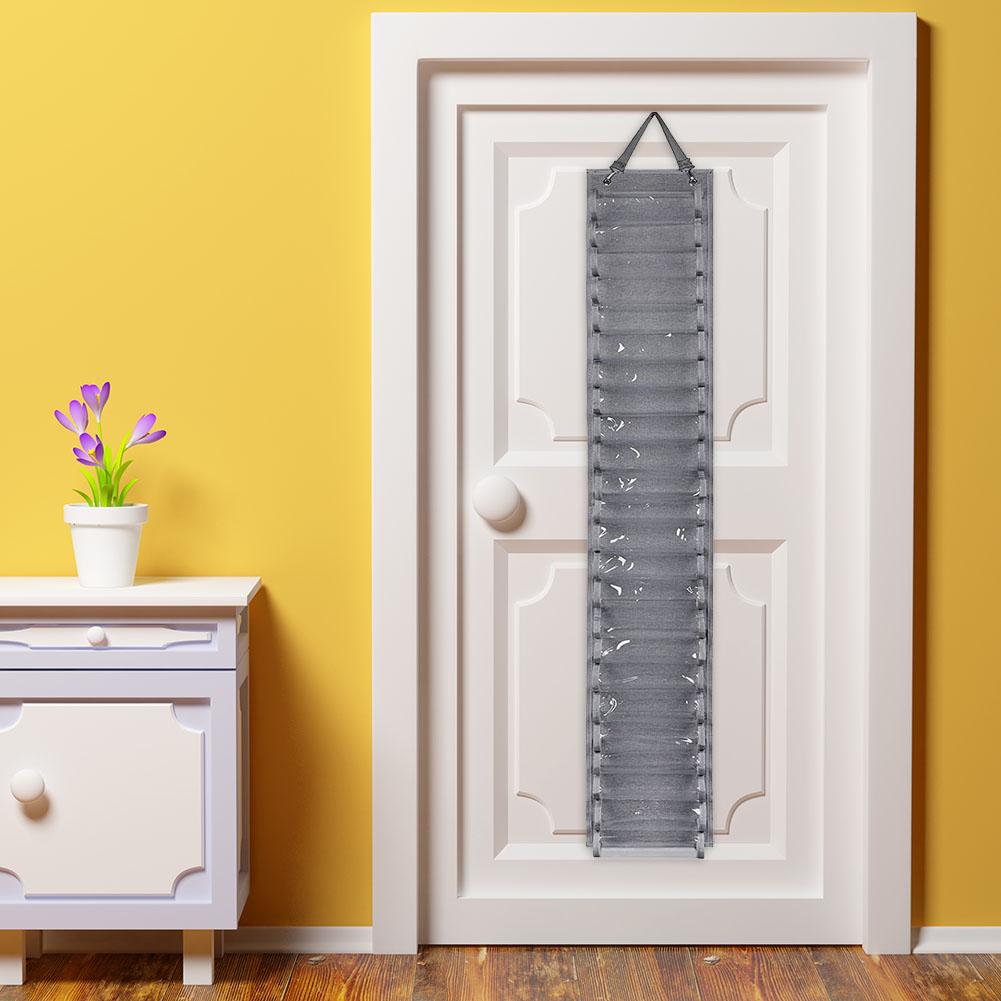 Vinyl Roll Holder 24 Compartments Craft Vinyl Organizer Storage Rack Wall Mount Craft Room Vinyl Organizer Hanging Pocket Bag