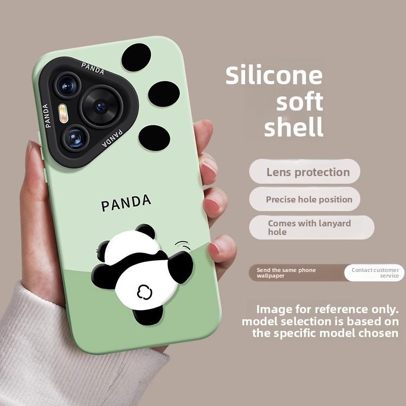 Kompatibel mit Huawei Pura 80 Handyhülle Neu 80 Pro Panda P70 Nische P70 Pro Niedlich 60 Stoßfest Trendig Lustig
