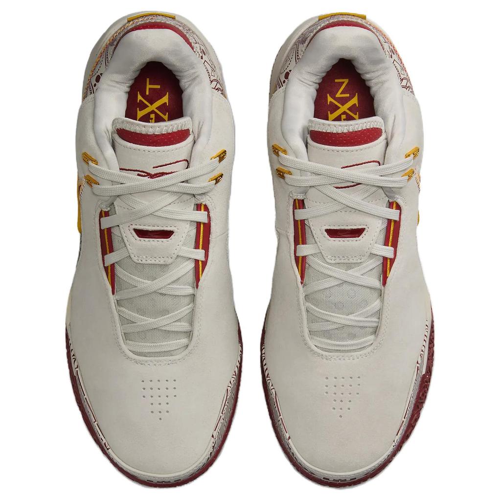 Nike Zoom LeBron NXXT Gen AMPD Cavaliers Unisex Sneakers Cream Light-Bone Team-Crimson FZ7890-001