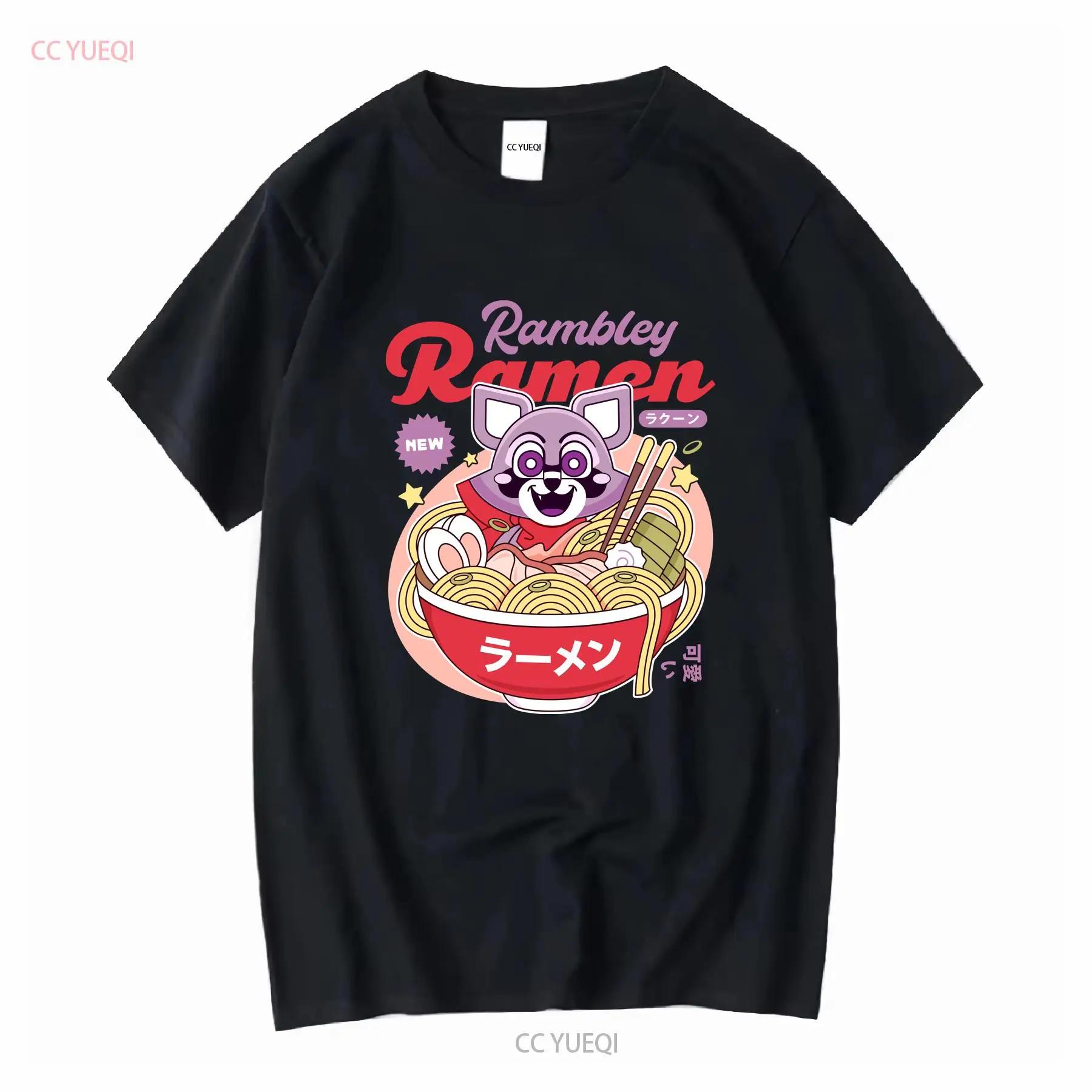 Rambley The Raccoon Ramen T Shirt Indigo Park Video Game Gaming Gamer Finley Sea Serpent Survival long or short sleeves S разноцветный