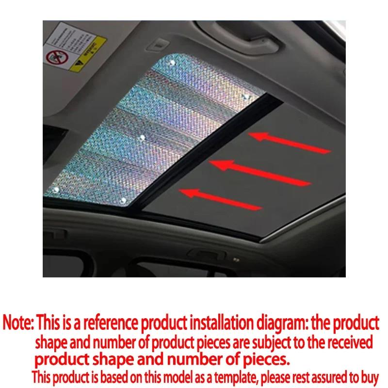 For Trumpchi GAC GS8 2024 Accessories ~ Car Windshield Visor Full Window Sun Protection Anti-UV Shaby Sunshades Stickers