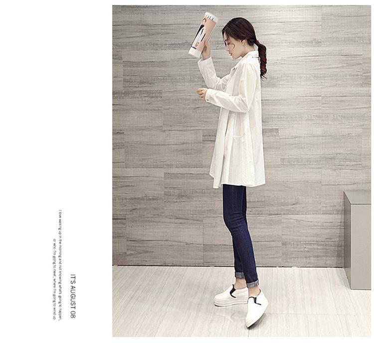 Women's 2025 Spring/Summer Loose-Fit Long Sleeve White Shirt: Trendy Korean Style, Versatile Oversized Design