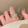 Exquisite Open Flower Ring: Women's Fashionable Adjustable Trendy Personality Ring