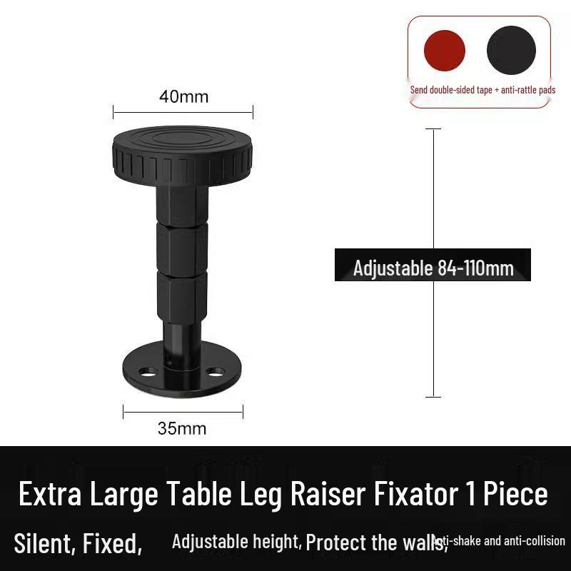 Adjustable Anti-Shake Black Bed Stabilizer Pad