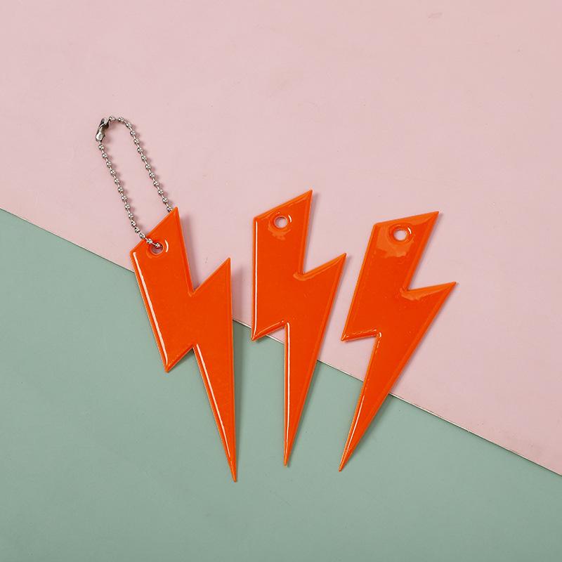 3Pcs Reflective Pendant Safety Warning Reflective Keychains for Kids Bag Backpack Riding Cycling Night Glowing Hanging Strips