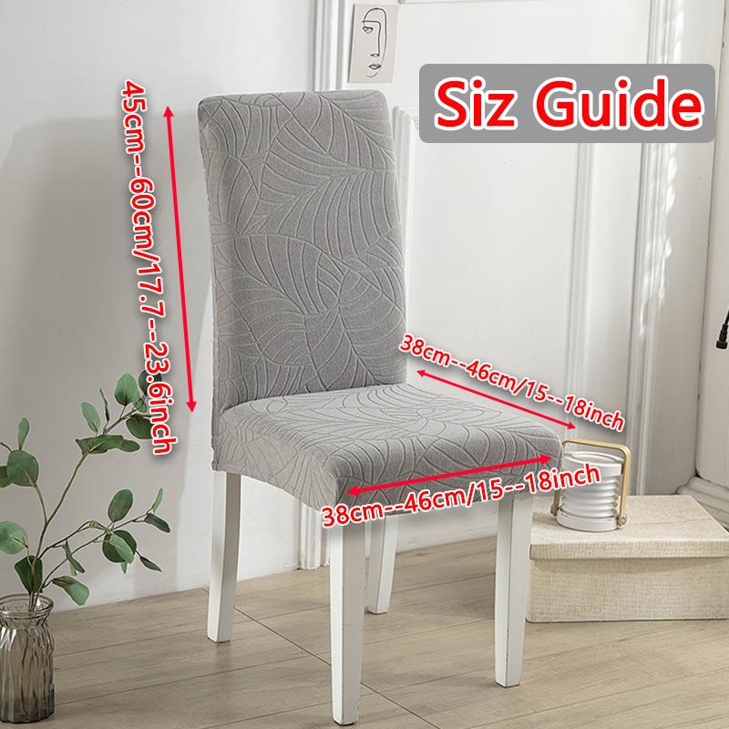 Waterproof Chair Cover for Dining Room Stretchy Jacquard Chair Seat Backrest Cover Banquet Wedding Chair Cover