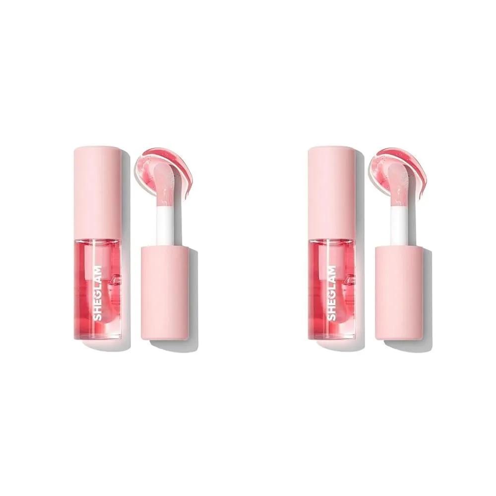 Sheglam Lip Oil 2-Pack Berry Involved SHEGLAM Jelly Wow Hydrating Non-Sticky Lip Oil Moisturizing Plumping