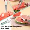 3-in-1 Watermelon Cutter Slicer Tool,Stainless Steel Watermelon Cutter Watermelon Popsicle Cutter Mold Watermelon Fork Fruit Cutter Tool for Kitchen