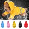 Vestiti per cani Impermeabili con cappuccio Striscia riflettente Cani Impermeabile Giacche impermeabili Vestiti traspiranti per esterni Per cuccioli Impermeabile