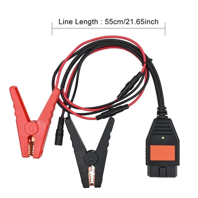 Emergency Power Supply OBD2 Connector Battery Clip For Quick Car Battery Jump Start And Safe Charging