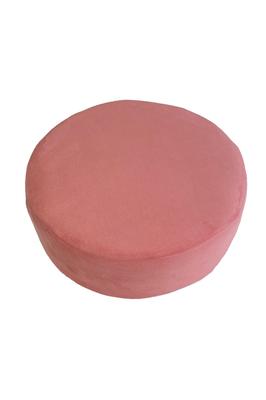 Kinku Floor Cushion Round 40 High Resilience Sucre (Faux Suede, Pink)