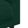 3 Piece Sofa Set with Cushions Dark Green Velvet