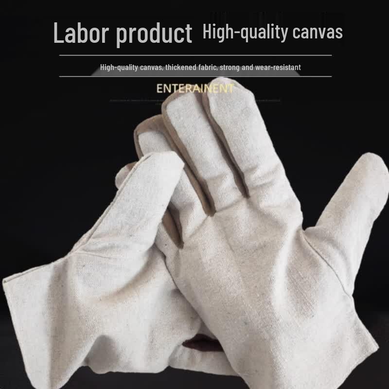 Heavy-Duty Canvas Work Gloves