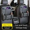 2Pcs Car Seat Back Organizer High Capacity Multi Pocket Storage Bag Anti Kick Mat Wear Resistant Auto Interior Accessories