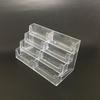 4 Layers 8 Cells Business Card Holder Multi-Layer Plastic Desktop Business Card Box Name Card Display Stand Card Storage Box