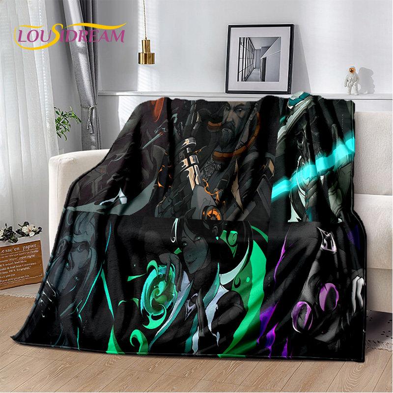 3D HD VALORANT Game Gamer Cartoon Soft Plush Blanket,Flannel Blanket Throw Blanket for Living Room Bedroom Bed Sofa Picnic Cover