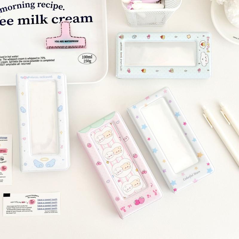 Album 4 Grid Card Holder Note Holder Cute Life 4 Cut Photo Collection Book Star Minimalist Sstyle Idol Photocard Storage