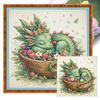 Dragon Full 14CT DIY Stamped Cross Stitch Kits for Beginners Adults Home Wall Decor Embroidery Needlepoint Starter Kits 40x40cm