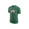 T Shirts Men's Green Crew Neck Moderate Straight Fit FJ0228-312