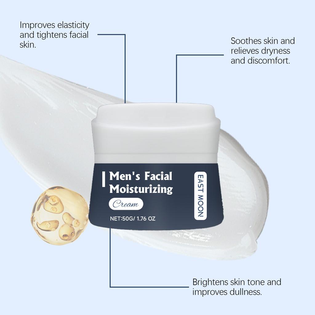 East Moon Men's Moisturizing Cream Hydrating Nourishing Brightening Skincare Formula