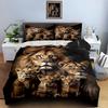 Lion family portrait Bedding, Duvet cover sets, Duvet covers, Pillowcases, Birthday gifts (1 * Duvet Cover 2 * Pillowcases, without duvet insert)