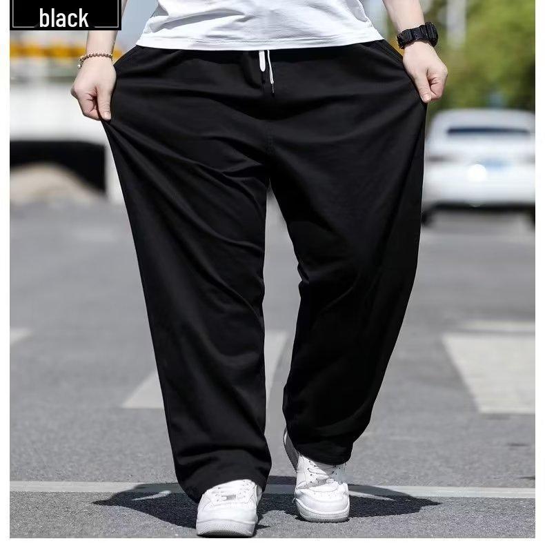 Men's Plus Size Loose Straight Leg Casual Trousers - Extra Large Spring/Summer Wear