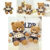 Teddy Bear Plush Toy With Short Faux Fur For Girls Birthday Gift