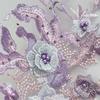 Mode Elegant Bunt Pailletten Stickerei Aufnäher 3D Blume DIY Spitze Stoffe Applikation Bestickte Blumen Aufnäher Hochzeit