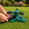 3-Arm Lawn Sprinklern, Automatic 360-Degree Rotating Garden Sprinkler, Large Coverage Area Sprinkler for Yard Outdoor Irrigation Kids Pets Water Fun