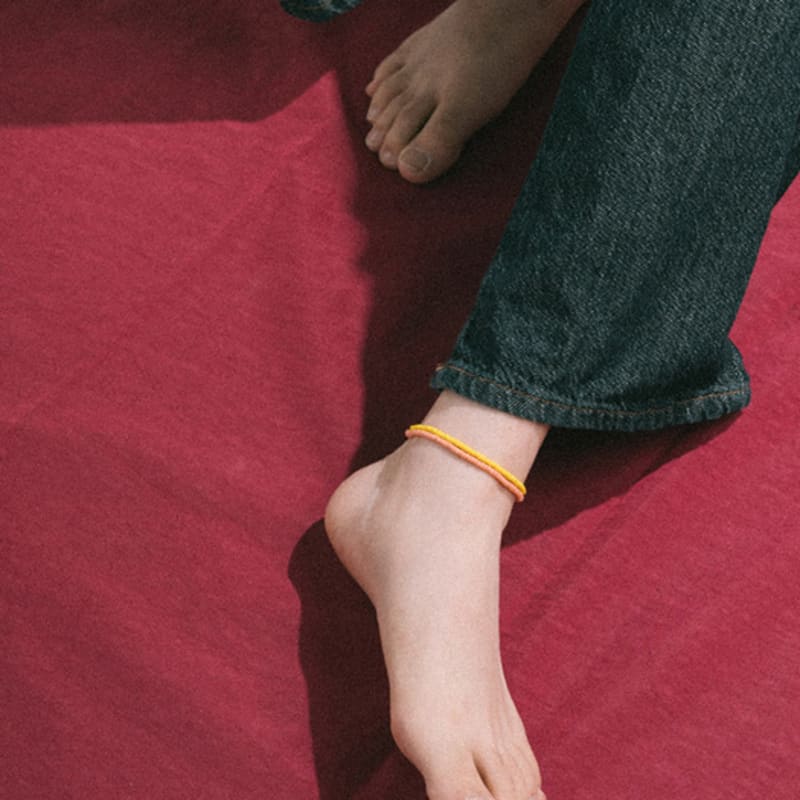 BICYCLE TROPHY Pickman Daily Bead Bracelet 01 (YELLOW / 3mm Miyuki Beads)