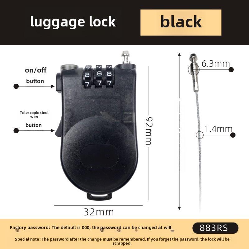 

Навесной замок с паролем в виде мультфильма для чемоданов, велосипедов и тележек