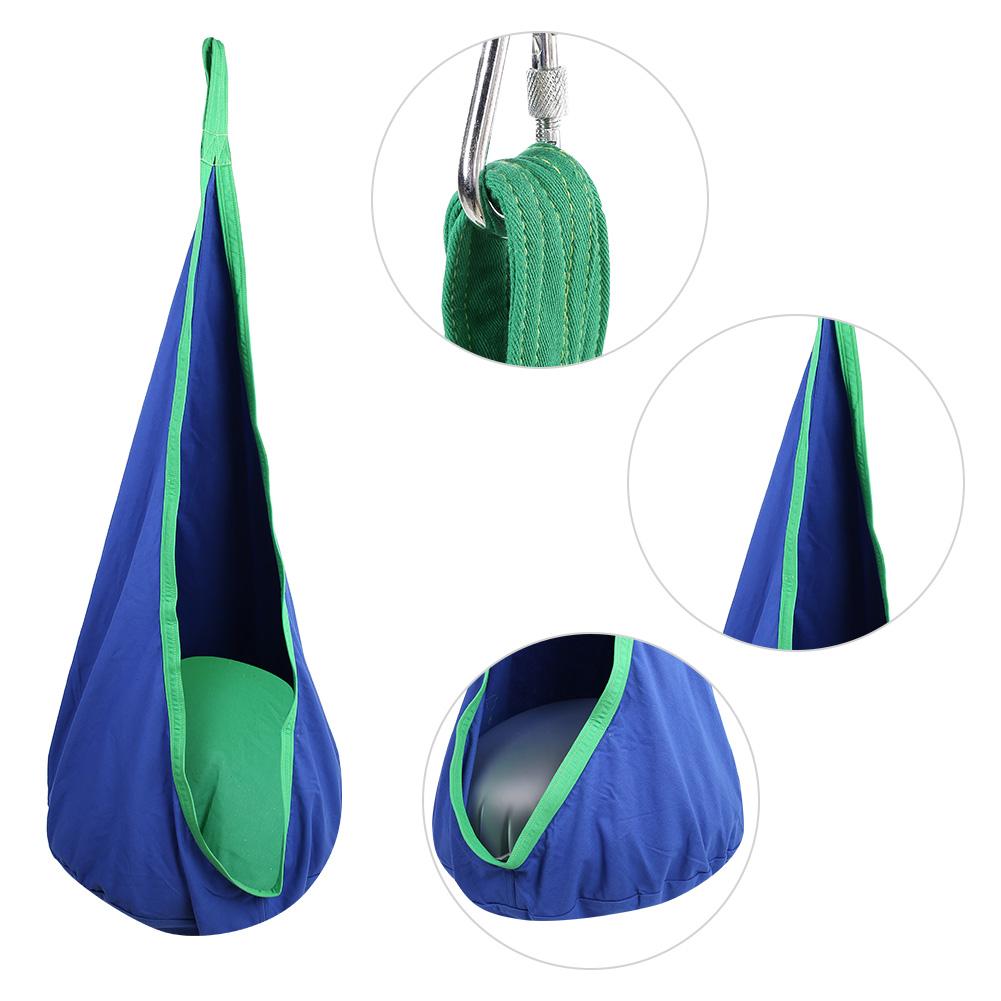 Children Kids Pod Swing Ch Furniture Swing Seat Indoor Outdoor green