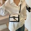 Vielseitige kleine quadratische Tasche Damen Neue Mode Umhängetasche Kontrastfarbe Vielseitige Messenger Bag