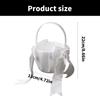 Satined Wedding Petal Basket Flower Girl Basket for Various Wedding Atmospheres Creation Garden Wedding Flower Baskets