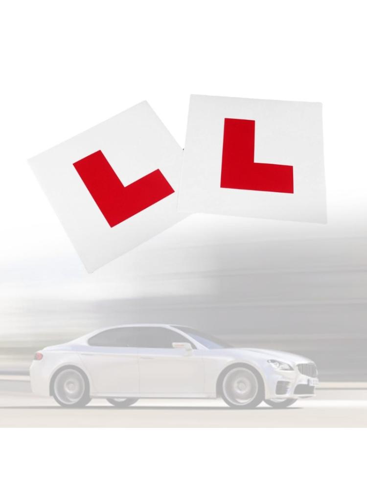 Strapazierfähiger selbstklebender Autoaufkleber für Fahranfänger-Schild Wasserdichte Aufkleber in L-Form Schützen Autolack