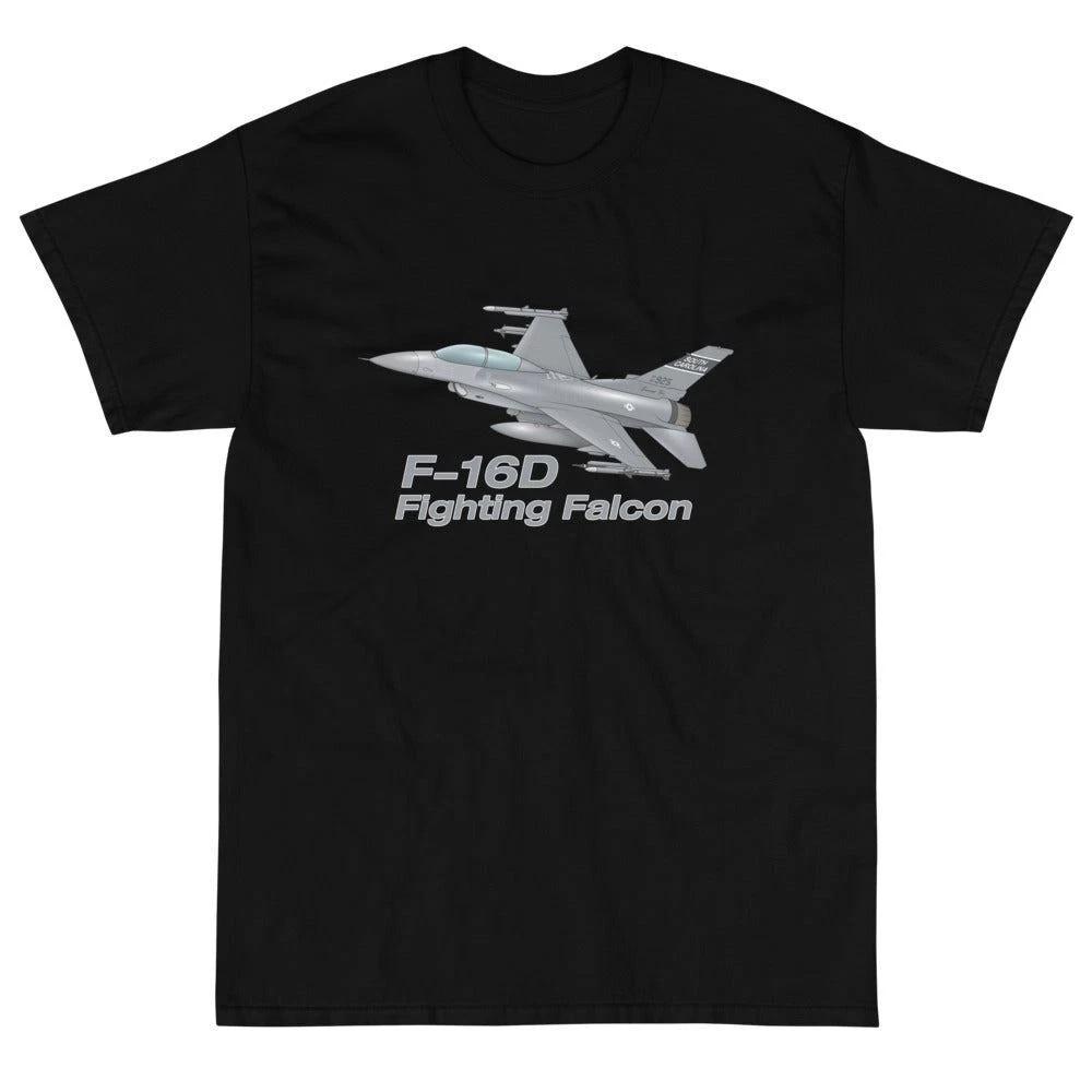 

F-16D Fighting Falcon Custom Airplane T-Shirt 4XL