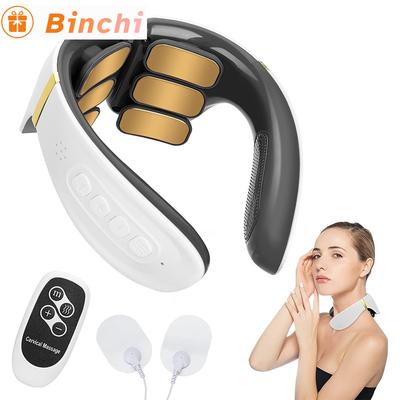 6 Köpfe Smart Nackenmassagegerät Schulter Nackenmassage Halswirbelsäule Gesundheitspflege Vibrator Heizung Muskeln entspannen Geschenk