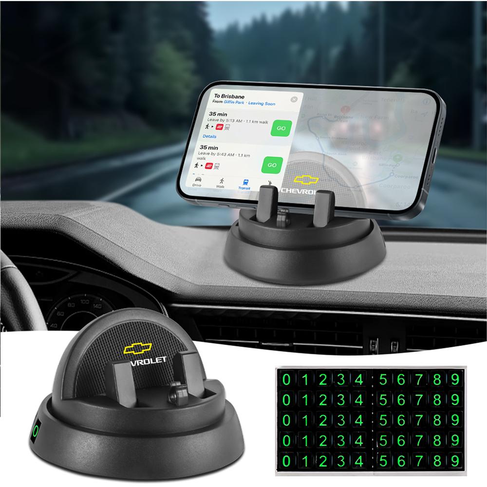 Nieuwe 360° Draaibare Auto Telefoonhouder Met Parkeernummer Voor Chevrolet Spark Sail Aveo Cruze Lacetti Sonic Cobalt Malibu Captiva