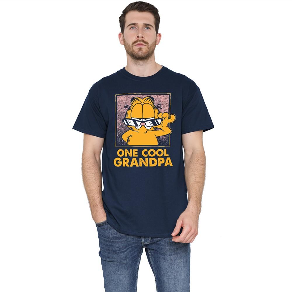 Garfield Father S Day One Cool Grandpa T-Shirt S-5XL Navy L