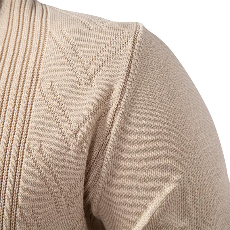 Polo Ralph Lauren 2025 Autumn and Winter New Embroidery Men's Jacquard Sweater Men's Pullover Sweater Solid Color V-neck Knitted Sweater Men