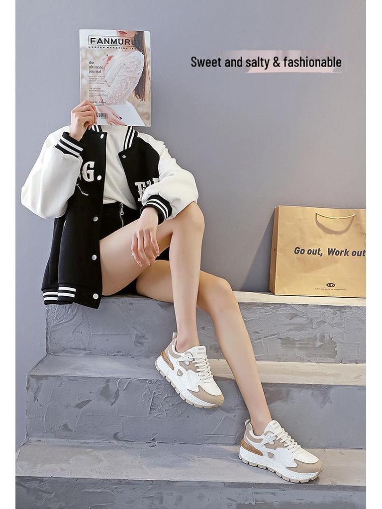 Women's Hot-Selling Versatile Spring 2025 Dad Shoes - Trendy Fashion Sports Sneakers AD8802