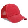 Washed Mesh Cap Embroidery Baseball Cap Printed Washed Old Travel Cap