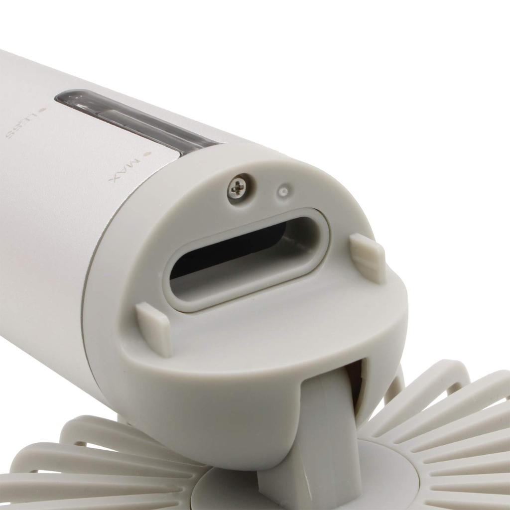 Fujimoto Dengyo Mist Fan Aroma Compatible Portable Fan with Mist Function Silver Small OFH-03SV