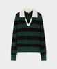 BROOKS BROTHERS [Women'S] Striped Rugby Sweater (Green) (Bbwtwfg301)