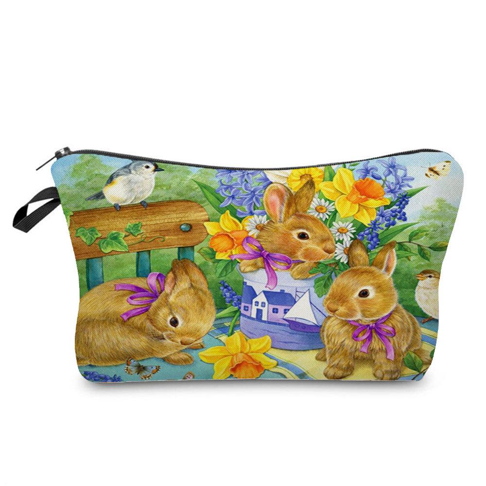 Women Cat Print Cosmetic Bag Toiletries Organize Travel Storage Case  6429