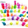 10pcs/lot Stikeezse Kids Child Cartoon Ocean Animal Action Figures Toys Mini Monster Sucker Suction