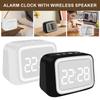 Kids Alarm Clock with Bluetooth Speaker Toddlers Digital Clock with Dimmable Night Light Rechargeable Kids Bluetooth Digital