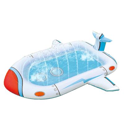Aufblasbarer Sprinklerpool Luftschiff-Aussehen Feste Sprinklerauflage für Kinder für Hinterhof-Outdoor-Spiel