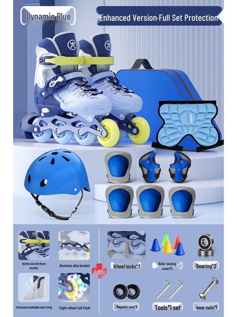 Children's Roller and Ice Skates - Ages 6-12, Beginner to Pro, Boys & Girls Inline Skates