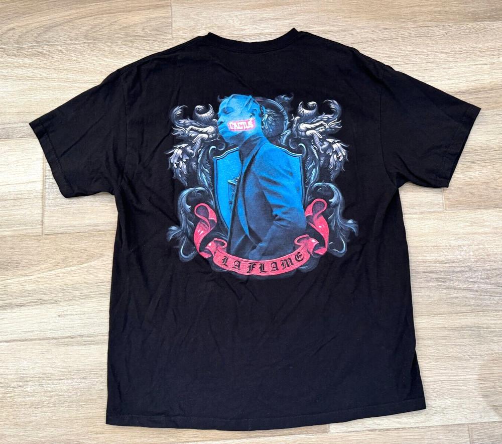 Travis Scott Miracles T-Shirt XL Men039;s Black La Flame Cactus Jack USA Authentic Unisex T-Shirt XXL